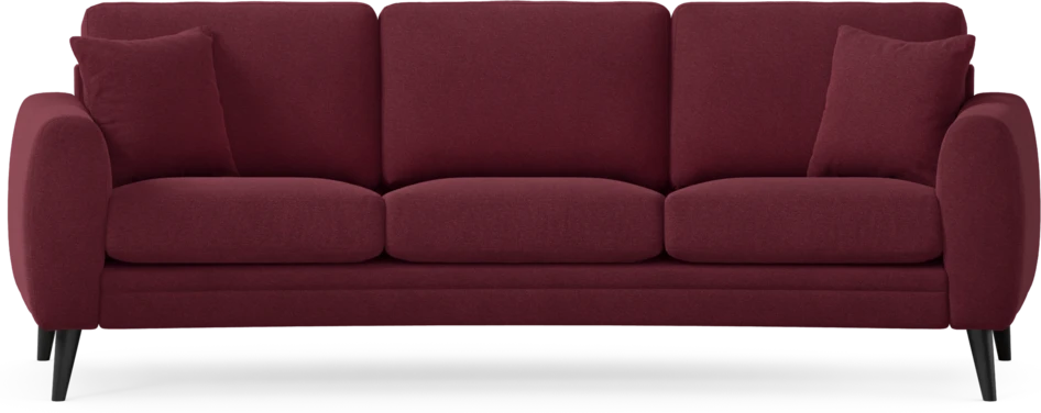 Eden - 3-sits soffa svängd - Röd