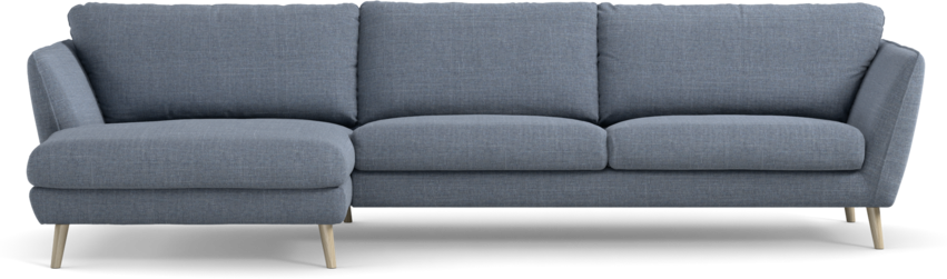 Madison Lux - 3-sits soffa med schäslong vänster - Blå