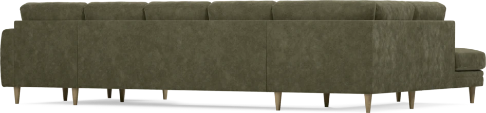 Eden - 3-sits soffa med divan vänster och schäslong höger - Grön