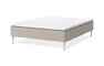 Sense Delux - Ramsäng, dubbelsäng med bäddmadrass Sense Delux, 160 cm - Beige