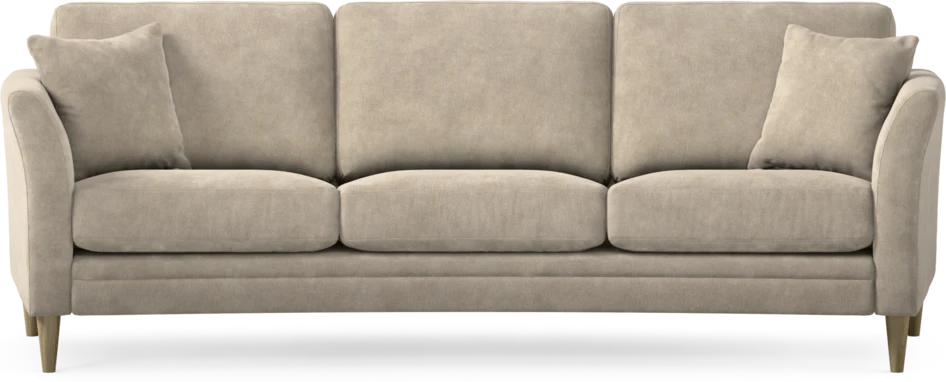 Eden - 3-sits soffa svängd - Beige