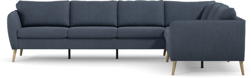 County - Hörnsoffa, 3+2-sits - Blå