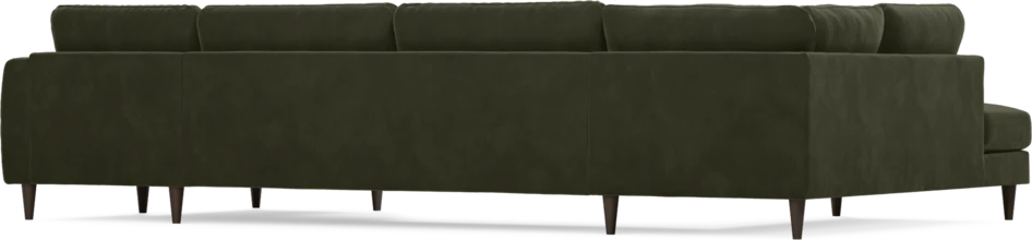 Bridge - 3-sits soffa med divan vänster och schäslong höger - Grön