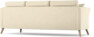 Eden - 3-sits soffa svängd - Beige