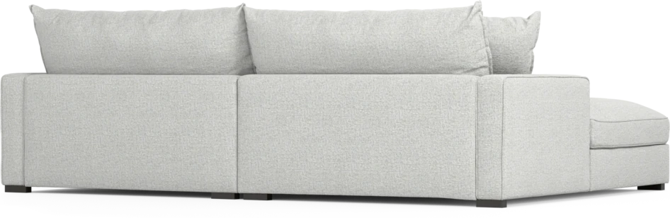 Rossi - 2-sits soffa med schäslong XL vänster - Grå
