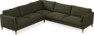 Winston - Hörnsoffa, 2+3-sits - Grön