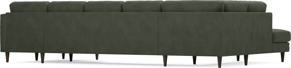 Eden - 3-sits soffa med divan vänster och schäslong höger - Grön