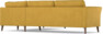 Bridge - Hörnsoffa, 3+2-sits - Gul