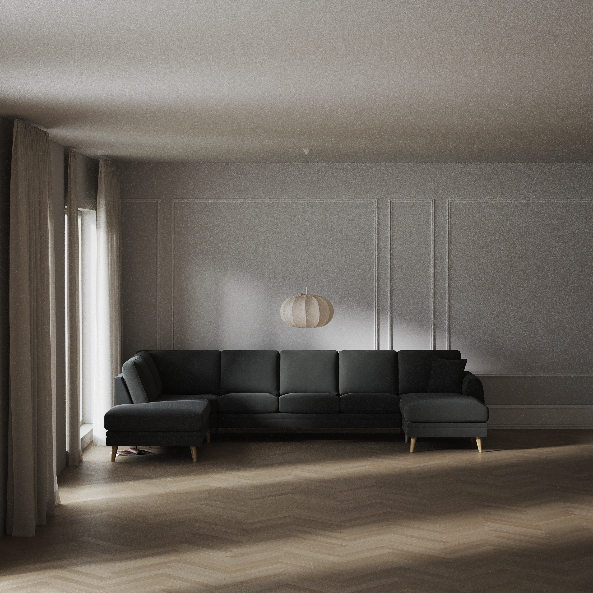 Eden - 3-sits soffa med divan vänster och schäslong höger - inspiration