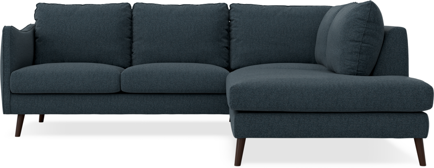 Madison - 2-sits soffa med divan höger - Turkos