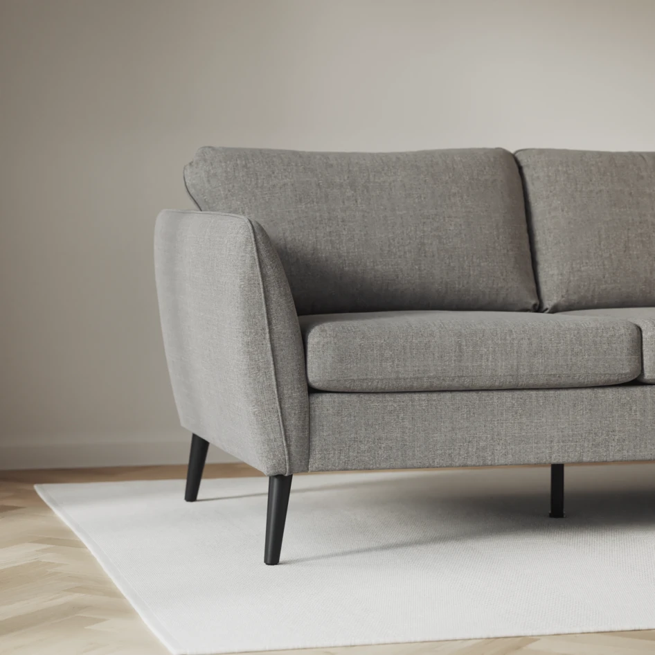 County - 2,5-sits soffa med divan höger - Grå
