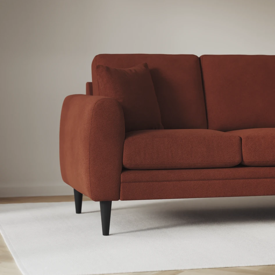 Eden - Hörnsoffa, 1+3-sits - Orange