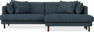 Harper - 4-sits med schäslong XL höger - Blå
