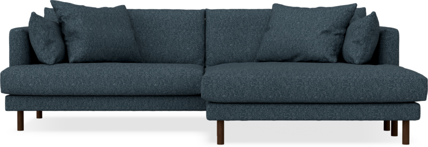 Harper - 4-sits med schäslong XL höger - Blå