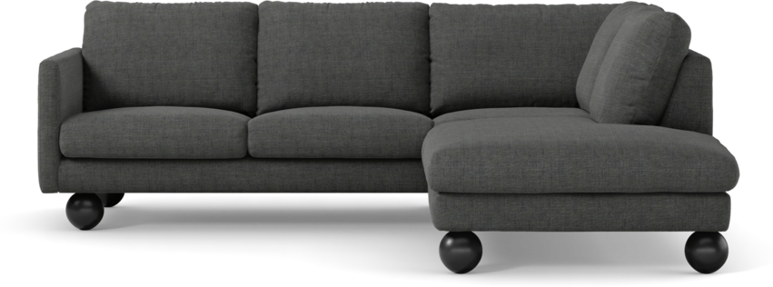 Madison Lux - 2-sits soffa med divan höger - Grå