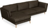 Madison - 3-sits soffa med schäslong vänster - Brun