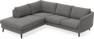 Madison - 2-sits soffa med divan vänster - Grå