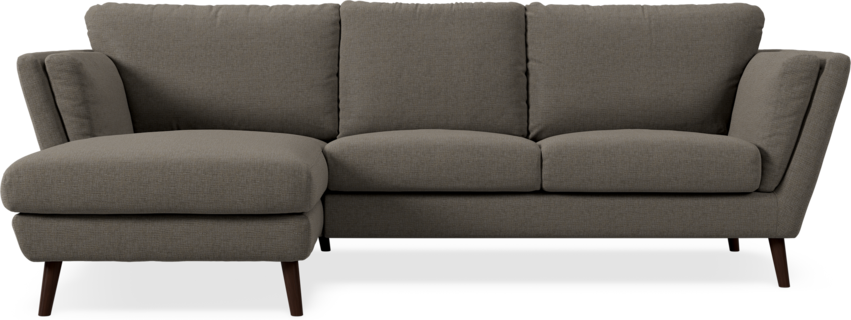 Madison Lux - 2-sits soffa med schäslong vänster - Brun