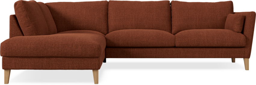 Winston - 3-sits soffa med divan vänster - Röd