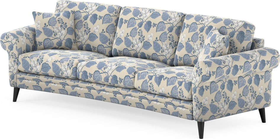 Eden - 3-sits soffa svängd - Flerfärgad