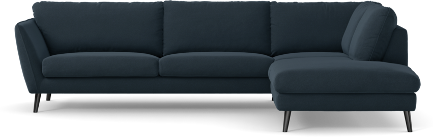 Madison Lux - 3-sits soffa med divan höger - Blå