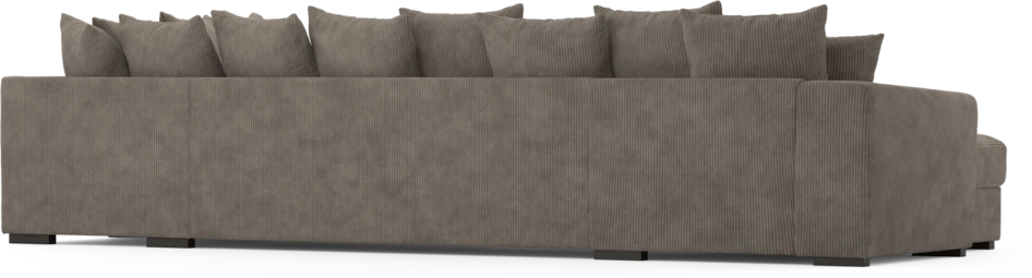 Town - 3-sits soffa med divan höger och schäslong vänster - Brun