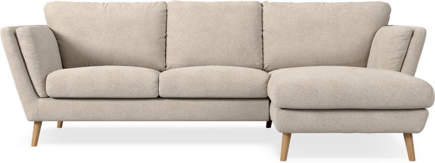 Madison Lux - 2-sits soffa med schäslong höger - Vit