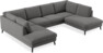 Madison Lux - 2-sits soffa med divan vänster och höger - Grå