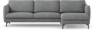 Madison Lux - 3-sits soffa med schäslong höger - Vit