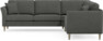 Eden - Hörnsoffa, 2,5+2,5-sits - Grå