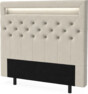 New York led - Sänggavel, 90-210 cm - Beige