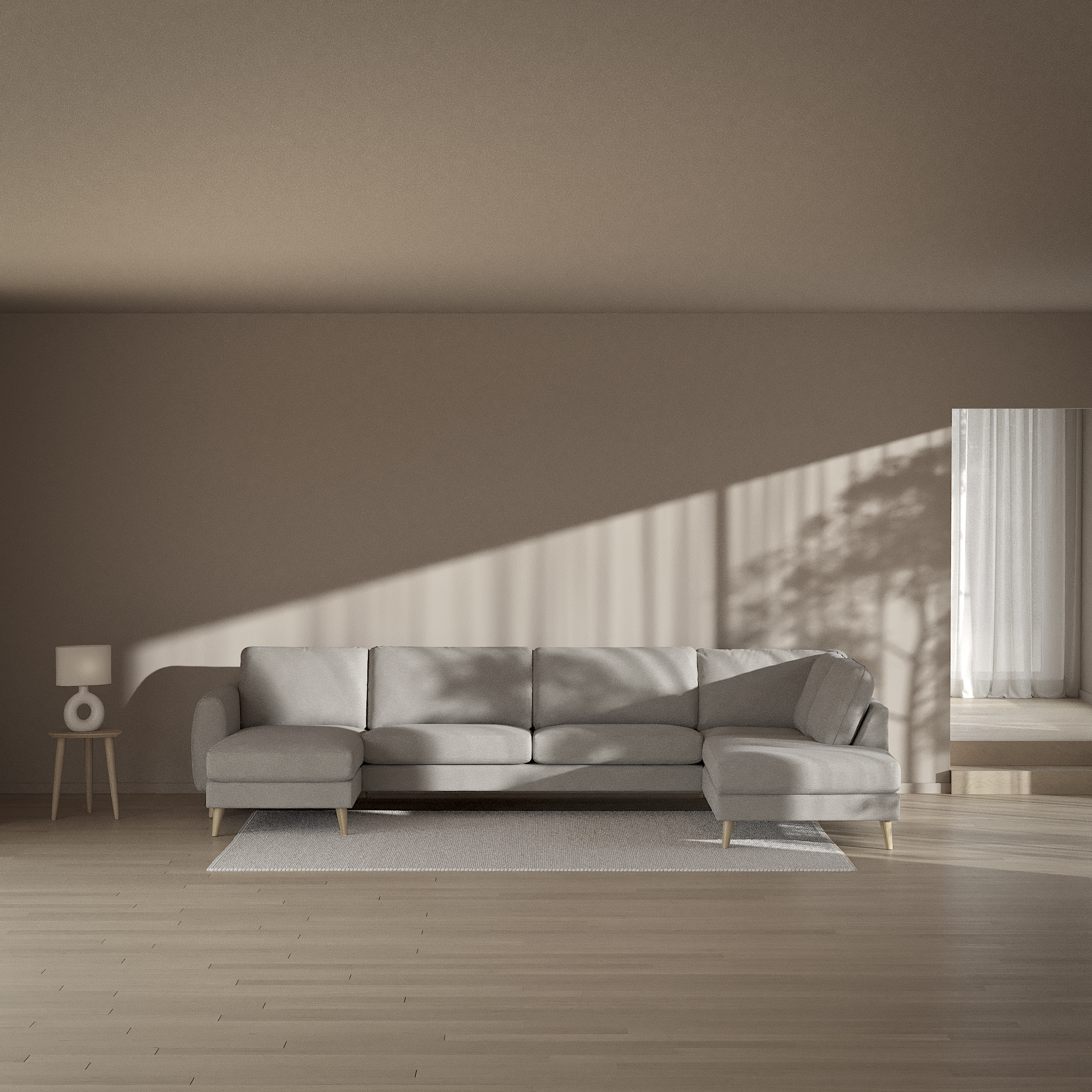 Bridge - 3-sits soffa med schäslong vänster och divan höger - inspiration