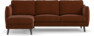 Madison Lux - 2-sits soffa med schäslong vänster - Orange
