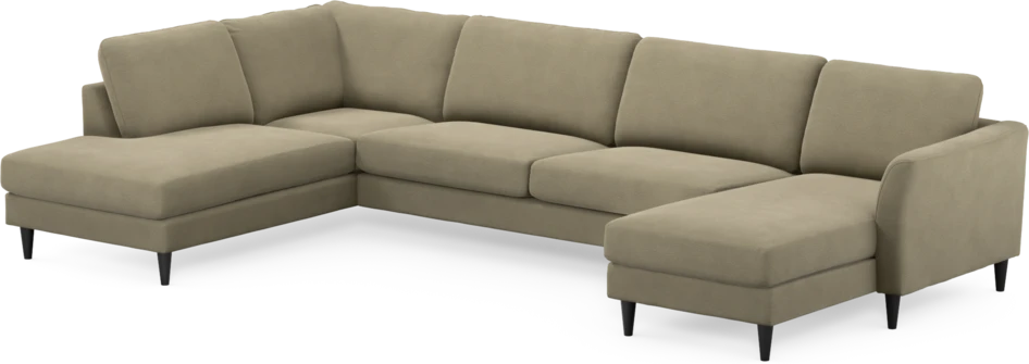 Bridge - 3-sits soffa med divan vänster och schäslong höger - Beige