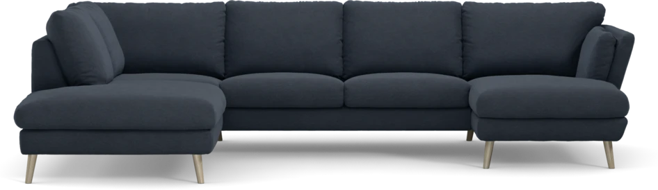 Madison - 2-sits soffa med divan vänster och schäslong höger - Blå