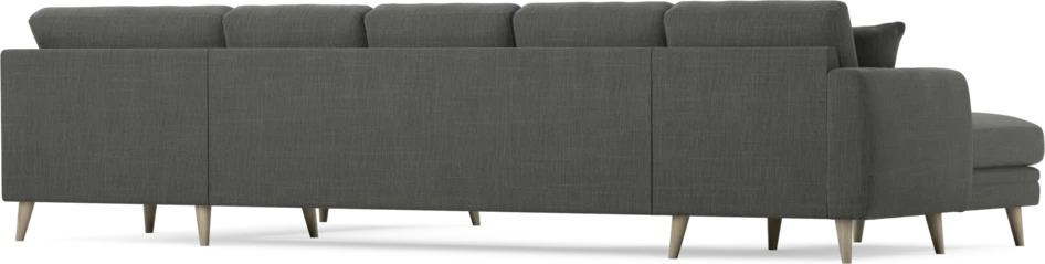 Eden - 3-sits soffa med schäslong vänster och divan höger - Grå