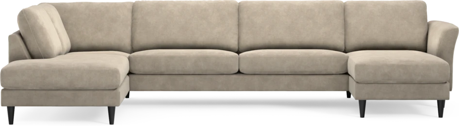 Bridge - 3-sits soffa med divan vänster och schäslong höger - Beige