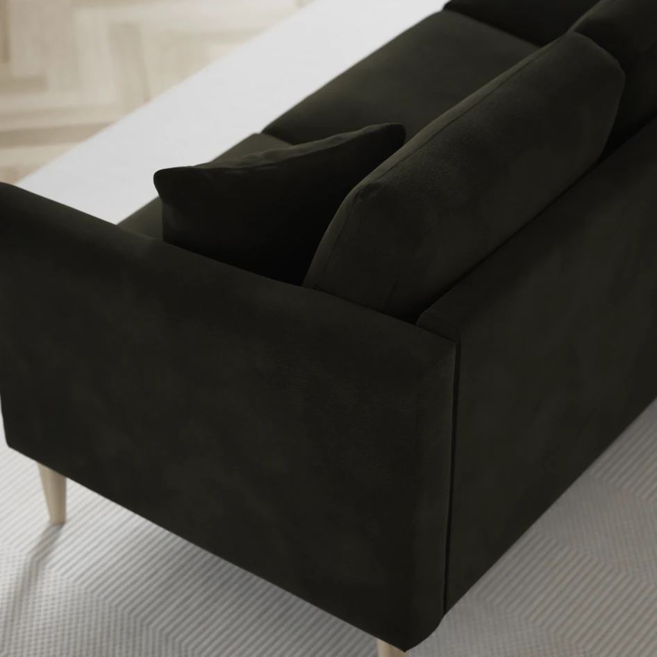 Eden - 3-sits soffa svängd - Grön