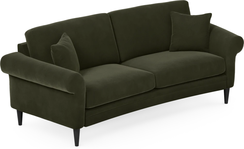 Eden - 2,5-sits soffa svängd - Grön