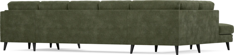 Eden - 3-sits soffa med divan vänster och schäslong höger - Grön
