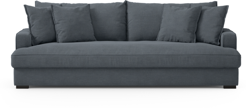 Mila - 4-sits soffa, hel dyna - Blå