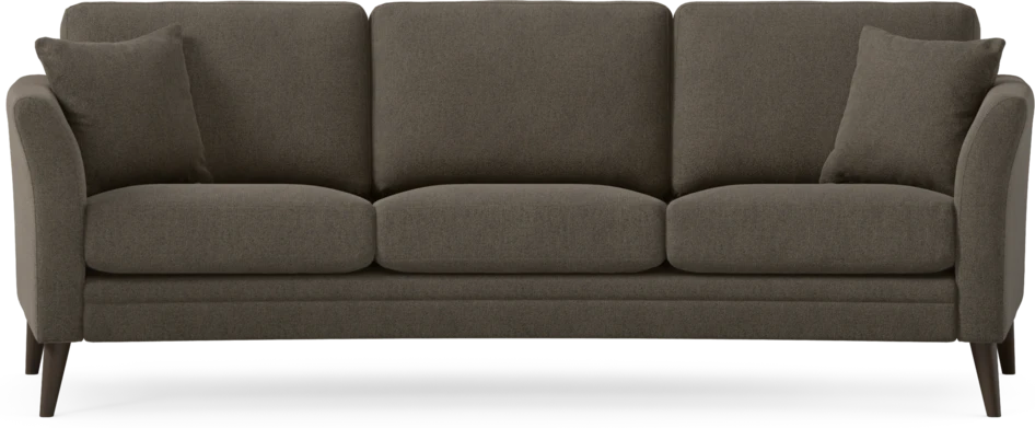 Eden - 3-sits soffa svängd - Brun