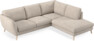Madison - 2-sits soffa med divan höger - Vit
