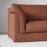 Cherrie - 3-sits soffa, hel dyna och kappa - Orange