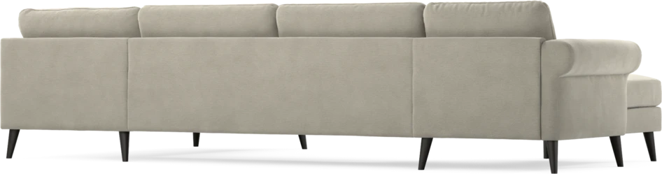 Bridge - 3-sits soffa med schäslong vänster och divan höger - Brun
