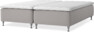 Delux Dream - Ramsäng, dubbelsäng med bäddmadrass - Grå