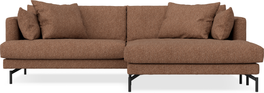 Harper - 4-sits med schäslong XL höger - Orange