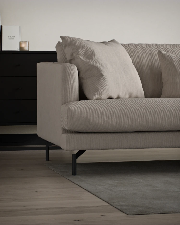 Harper - 3-sits soffa med divan höger - inspiration