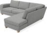 Friday - 2,5-sits soffa med divan höger - Grå
