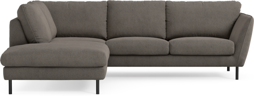 Madison Lux - 2-sits soffa med divan vänster - Brun